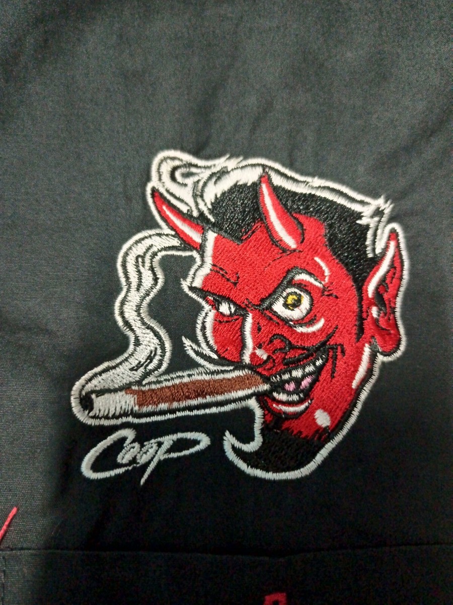 Coop Devil Tattoo Bowling Shirt Route66 Vintage Rare Item