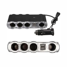 Dual USB Car Cigarette Lighter Socket Splitter Power Adapter Charger Outlet 12V
