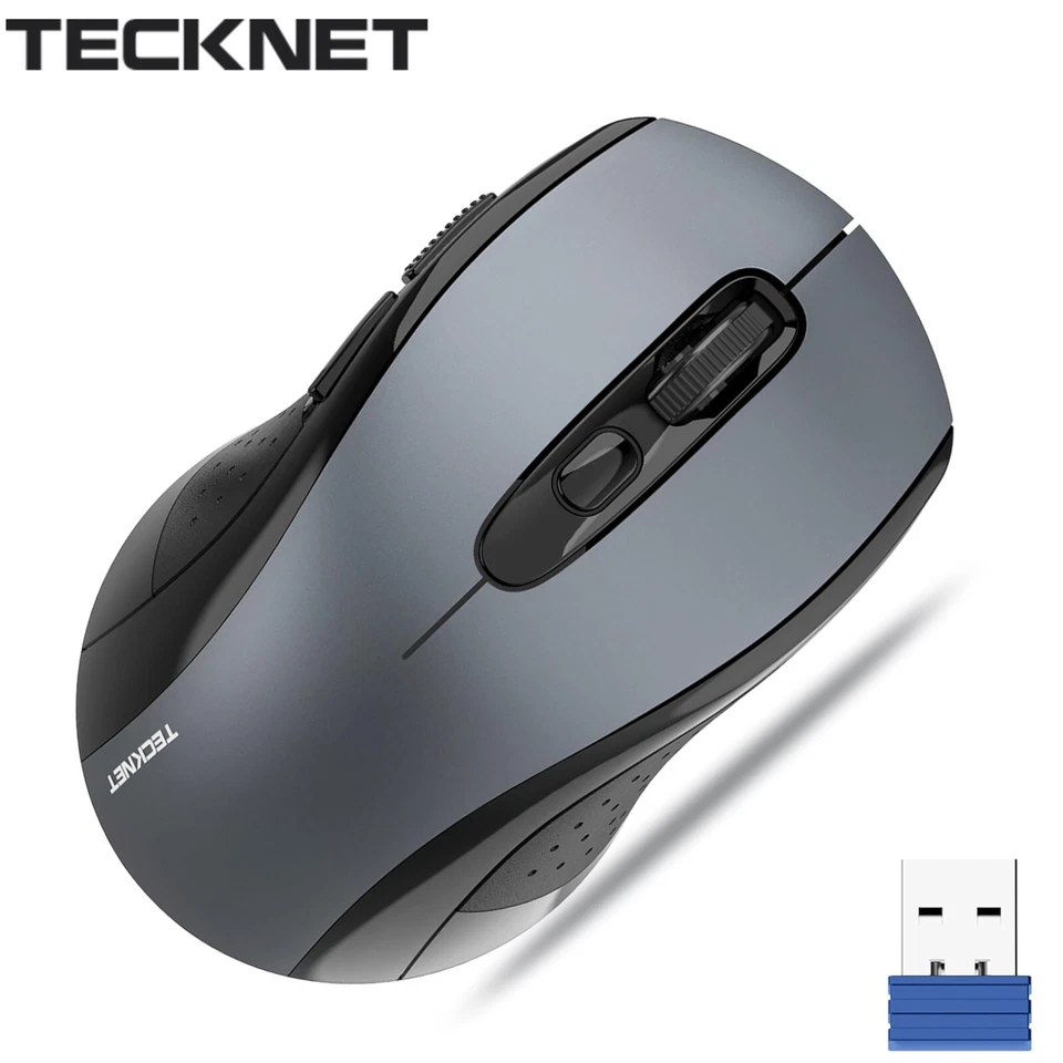 TeckNet Wired Classic Mouse USB Optical Scroll 2.4GHz For PC Laptop Computer - Image 2 of 4
