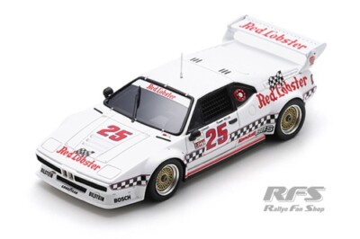 BMW M1 Red Lobster GTO IMSA Champion 1981 Cowart Miller 1:43 Spark