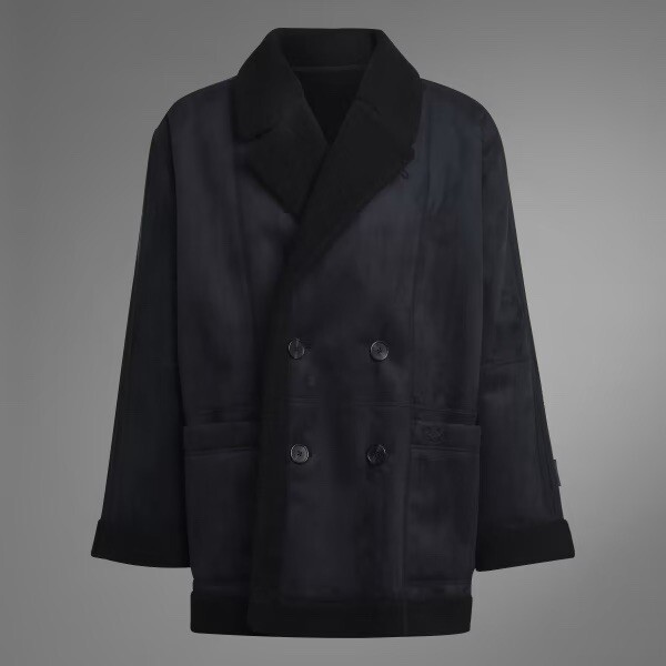 Adidas Originals Men's “Blue Version” Sherpa Fleece Overcoat