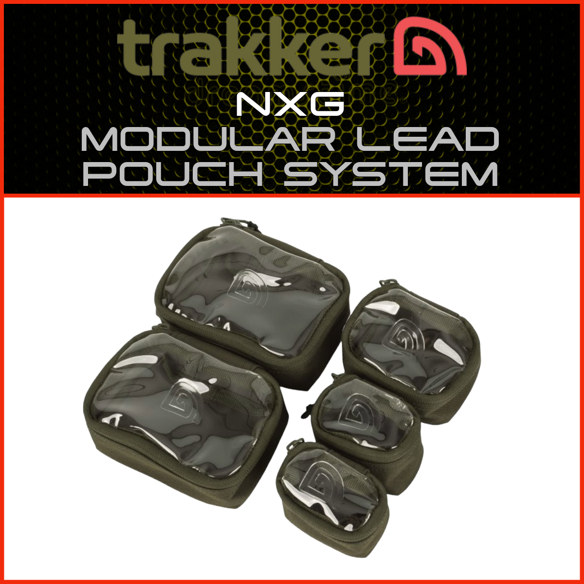 TRAKKER NXG MODULAR LEAD POUCH SYSTEM NEW CARP FISHING LUGGAGE RANGE