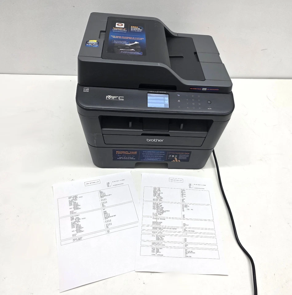 Brother MFC-L2740DW Wireless Duplex Scanner Fax Copier Workgroup Printer - Image 3 of 4