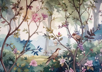 Enchanted Forest | A1 Fiber Paper for Decoupage | Redesign with Prima