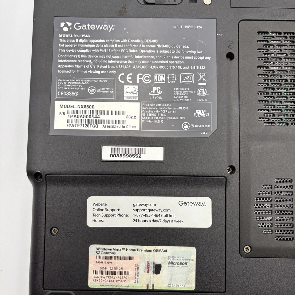 Gateway PA6A Laptop READ - Image 4 of 4