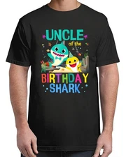 The Birthday Family Shark Birthday T-Shirt for Men & Women S–4XL