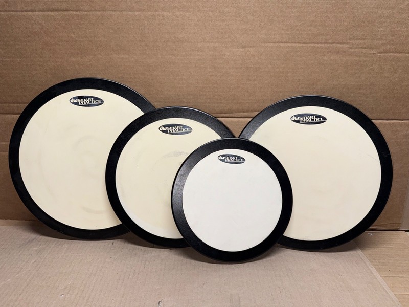 SET OF 4 DW SMART PRACTICE DRUM PADS 8" 10" 11" 12"