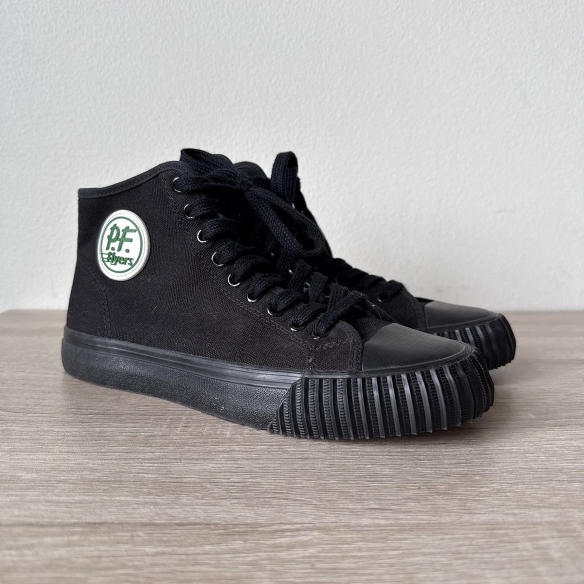 PF Flyers Center Hi Top Shoes Sandlot Benny The Jet Black Men's 8