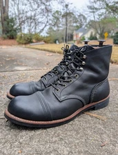 Red Wing Heritage Iron Rangers Boots 8084 Black Harness Leather - Size 11 D