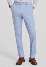 Michael Kors Men's Blue Classic-Fit Stretch Dress Pants Size 34W 32L