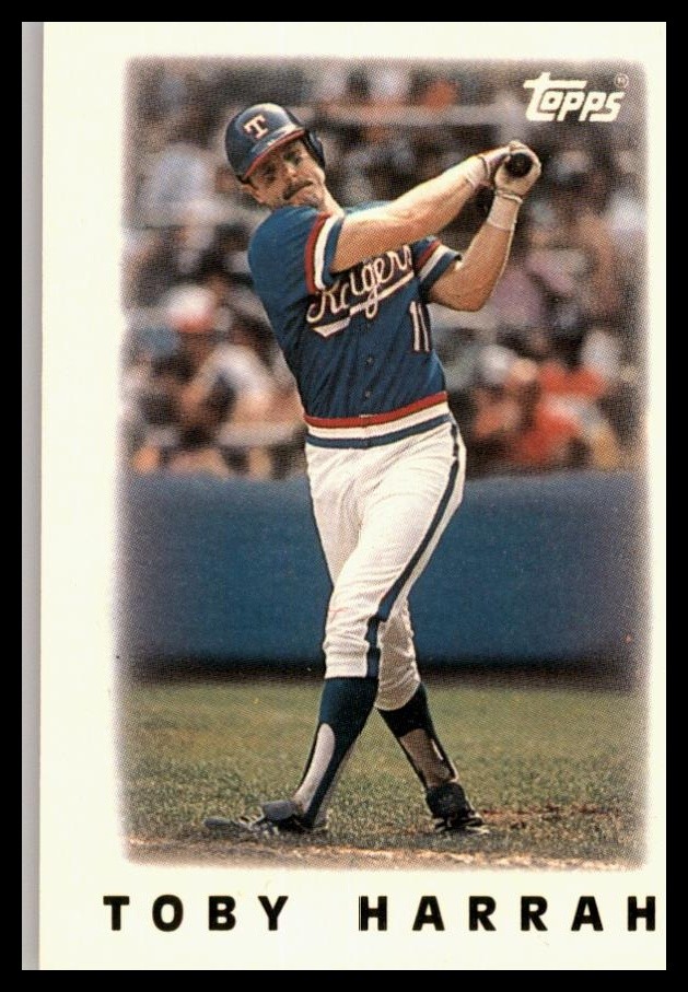 1986 Topps Major League Leaders Minis #32 Toby Harrah