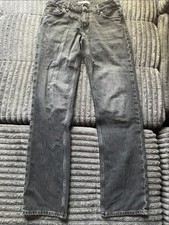Zara Women's Straight Jeans in Washed black