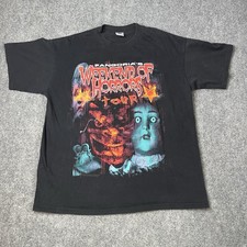 Vtg 2002 fangoria weekend of horrors tour t-shirt Mens L Horror Movie Tee 2000s