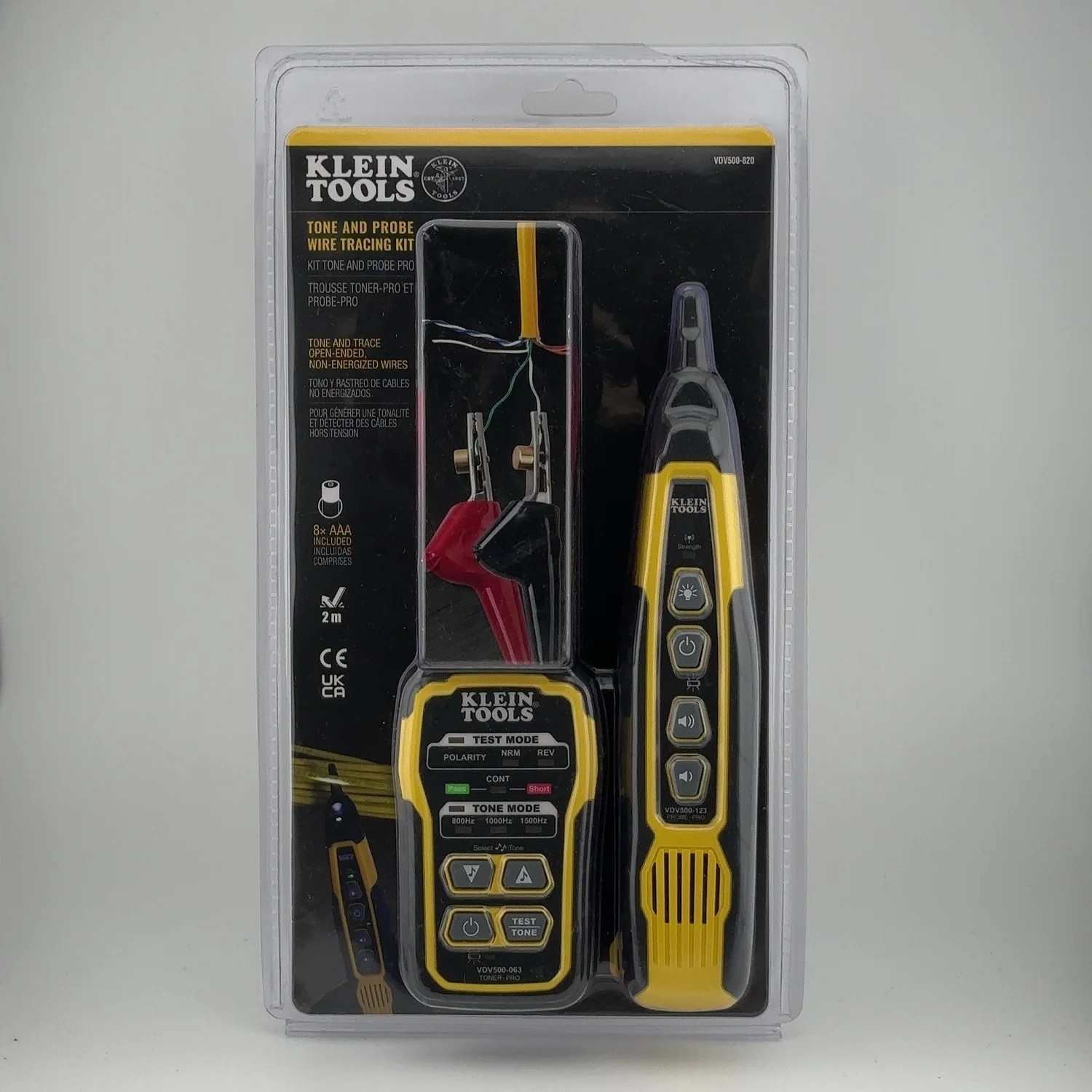 New Klein Tools VDV500-820 60V Tone and Probe Wire Tracing Kit