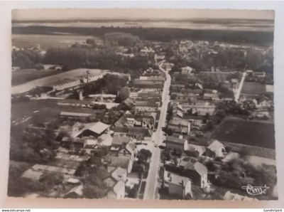 Marigny le Chatel (Aube) - Route de Nogent sur Seine, Aerial View - CPSM GF