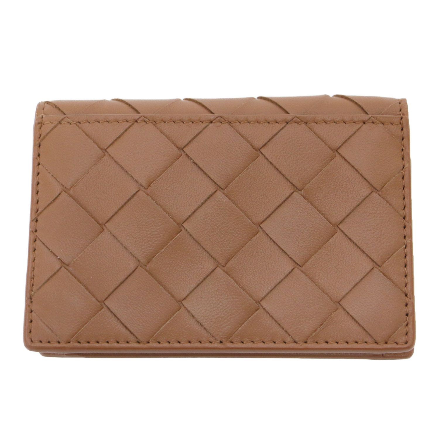 Bottega Veneta Intrecciato Leather Card Case Business Card Holder Brown Italy thumbnail 2