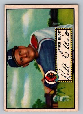 (75331) 1952 Topps #14 Bob Elliott VGEX Black Back