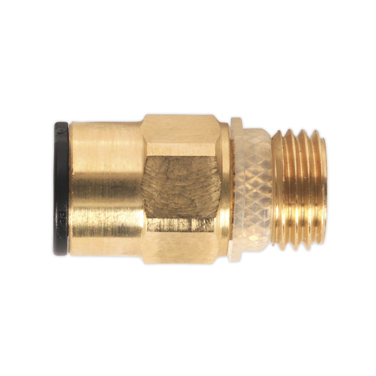 Brass SuperThread Straight Adaptor 8mm x 1/4""BSP Pack of 2 (John Guest Speedfit®