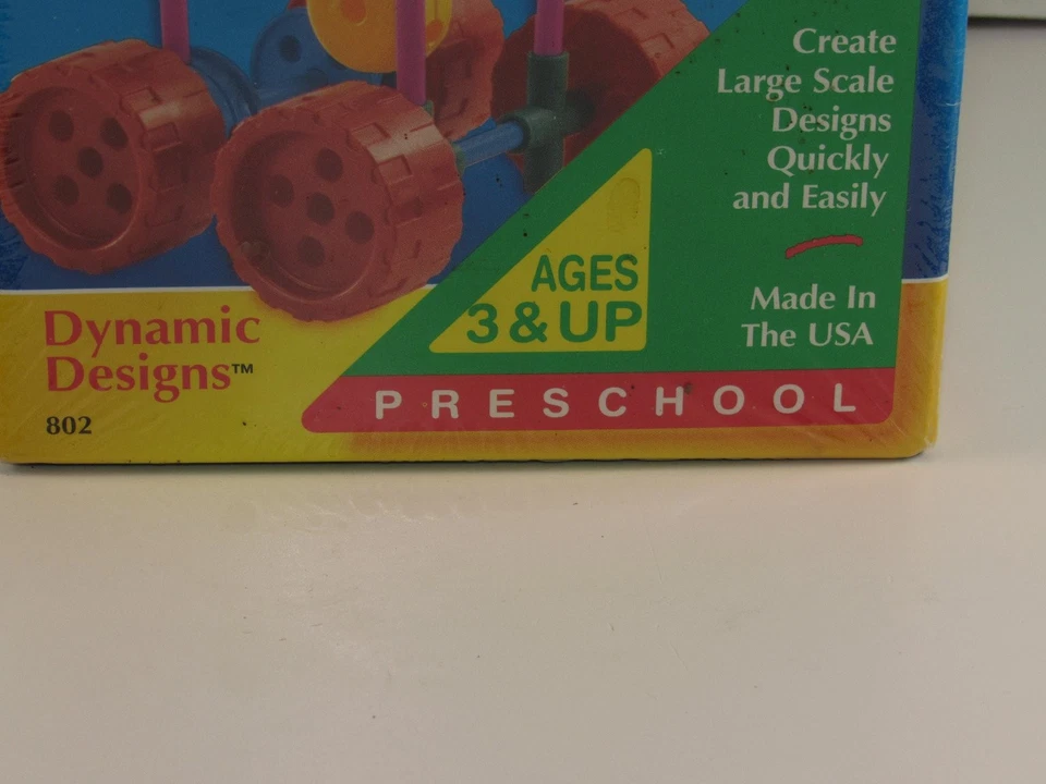 Juego de juguetes vintage sistema de construcción Playskool Tinkertoy Dynamic Designs - NUEVO Foto 2 de 4