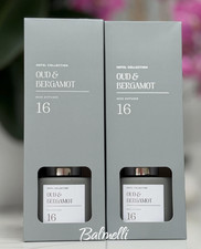 2 x Aldi Hotel Collection Oud & Bergamot 16 Reed Diffuser  2 x 100ml Brand New