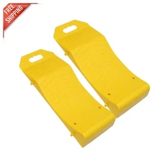 Highly Visible Yellow Tire Saver Ramps - Strong Load Capacity 6614 lbs, 2-Pack