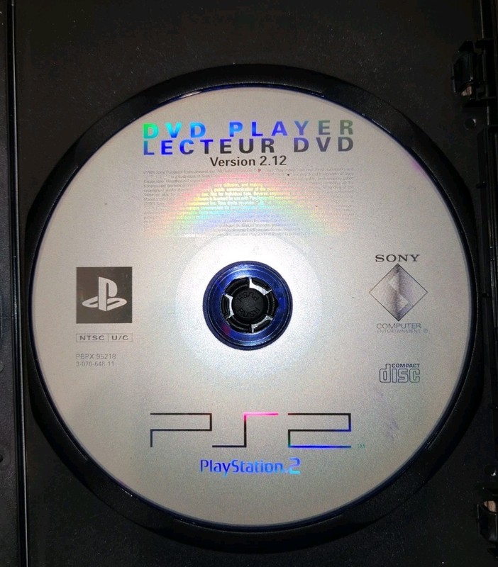 PlayStation 2 DVD Player Lecteur DVD Update Version 2.12 Install Disc Sony PS2