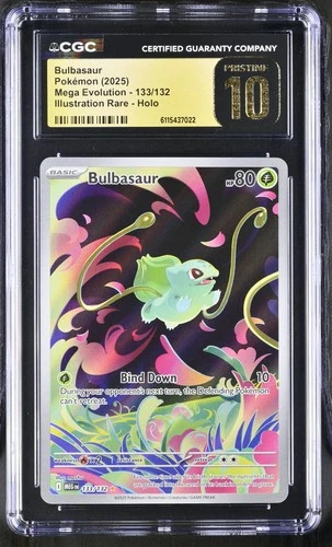 Bulbasaur 133/132 Illustration Rare Holo Pokemon CGC 10 Pristine *022