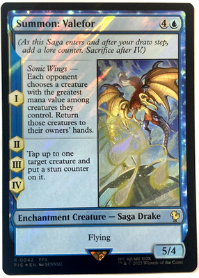 MTG Summon: Valefor (Surge Foil) Commander: Final Fantasy FFX 42 NM