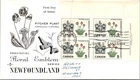 Canada FDC 1966 Pitcher Plant / Rosecraft - Ottawa Ont - Plt Blk Of 4 - J37348