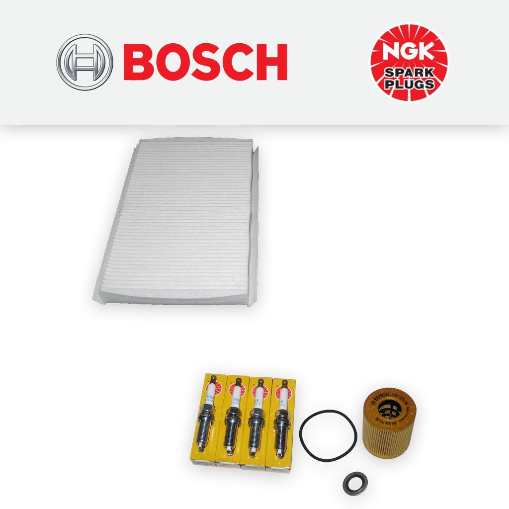 SERVICE KIT for PEUGEOT 307 1.4 16V PETROL OIL CABIN FILTER PLUGS 2003-2008