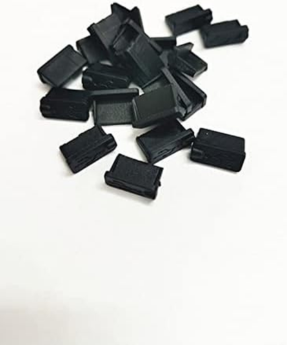 Pack of 20 Black Soft Silicone USB a Type Port Cover anti Dust Plugs Stopper Pro - 第 9/12 張圖片
