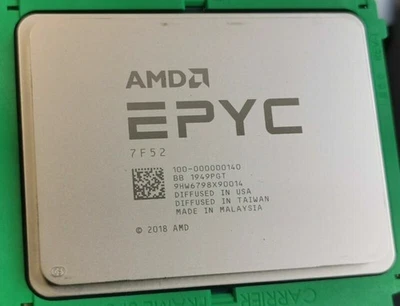 AMD EPYC 7F52 Prozessoren 3.5GHz CPU 16 Cores 256MB SP3 Max 3.9GHz 100-000000140