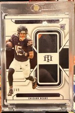 2024 Panini National Treasures Rookie Dual Materials Rome Odunze Purple /49 (RC)