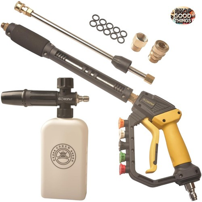 #ad Versatile 5000 PSI Pressure Washer Gun with Foam Cannon amp; Quick Change Nozzles $81.69