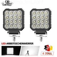 2X Hella LED Arbeitsscheinwerfer S2500 GroßFläChige Ausleuchtung 7500Lm 12V 24V