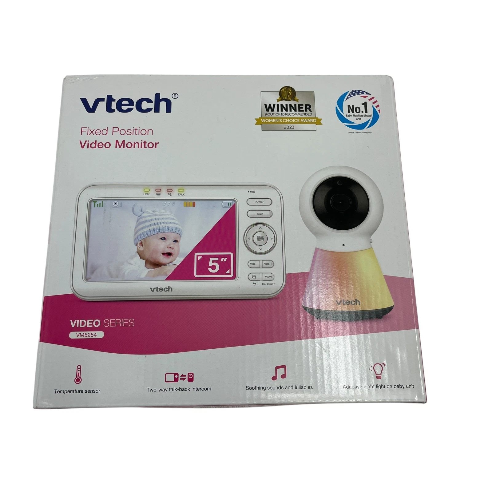 VTech Digital 5in Video Monitor with Nightlight Baby Monitor VM5254 #NS8127 (TC)
Opens in a new wind