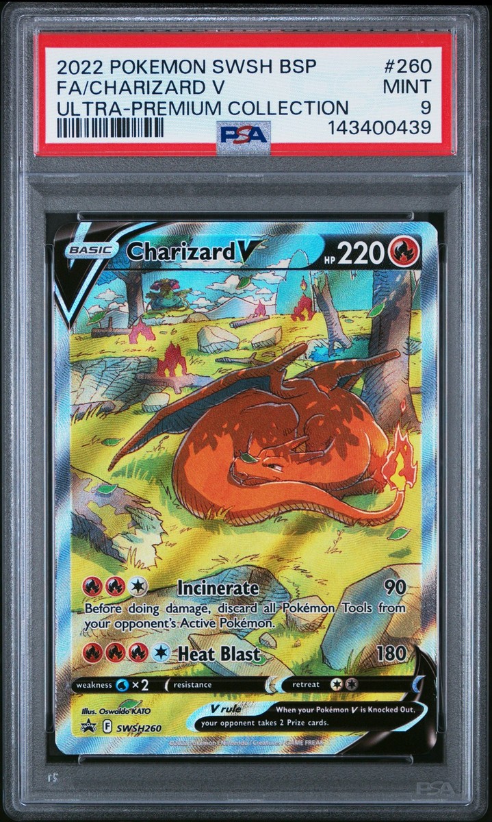 PSA 9 Charizard V Full Art #260 2022 Pokemon Black Star Promo