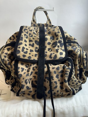 Pierre Hardy Leopard Suede Backpack Bag Excellent Condition Unisex