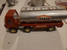 Vintage Buddy L Texaco Tanker Truck 6.5 Made Japan Metal Plastic Toy