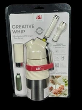 iSi North America Creative Whip for Whipped Cream, 1/2 Pint Stainless & Ivory