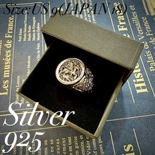 925 Silver Ring Knight Warrior Horse Vintage Style Men US Size 9