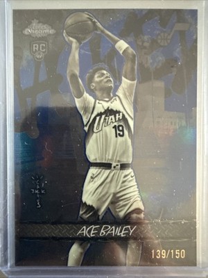 2025-26 Topps Chrome Cactus Jack  Ace Bailey Rookie Utopia Blue Refractor /150