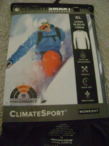 NEW Climate Sport long sleeve Crew Neck Thermal Shirt-XL-