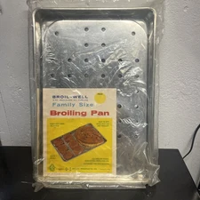 Vintage & New Broil-Well 2 Piece Family Size Broiler Pan 16” X 11” X 1 1/2”  USA