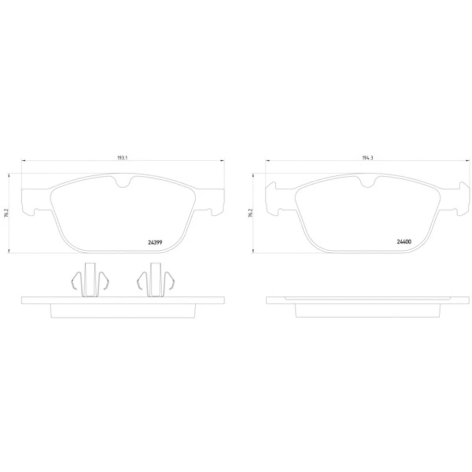 Juego de pastillas de freno de disco Hella Pagid 355014541 para 03-15 Volvo XC60 XC90 Foto 2 de 4