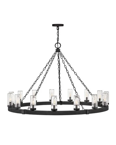 Hinkley Lighting 29209 Sawyer 15 Light 46"W Open Air Outdoor - Black - Picture 1 of 3