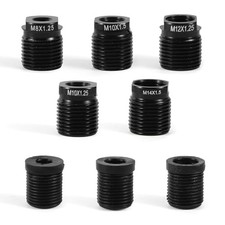 5pcs Gear Shift Knob Adapter Kit, Universal Aluminum Alloy Shifter Knob Thread