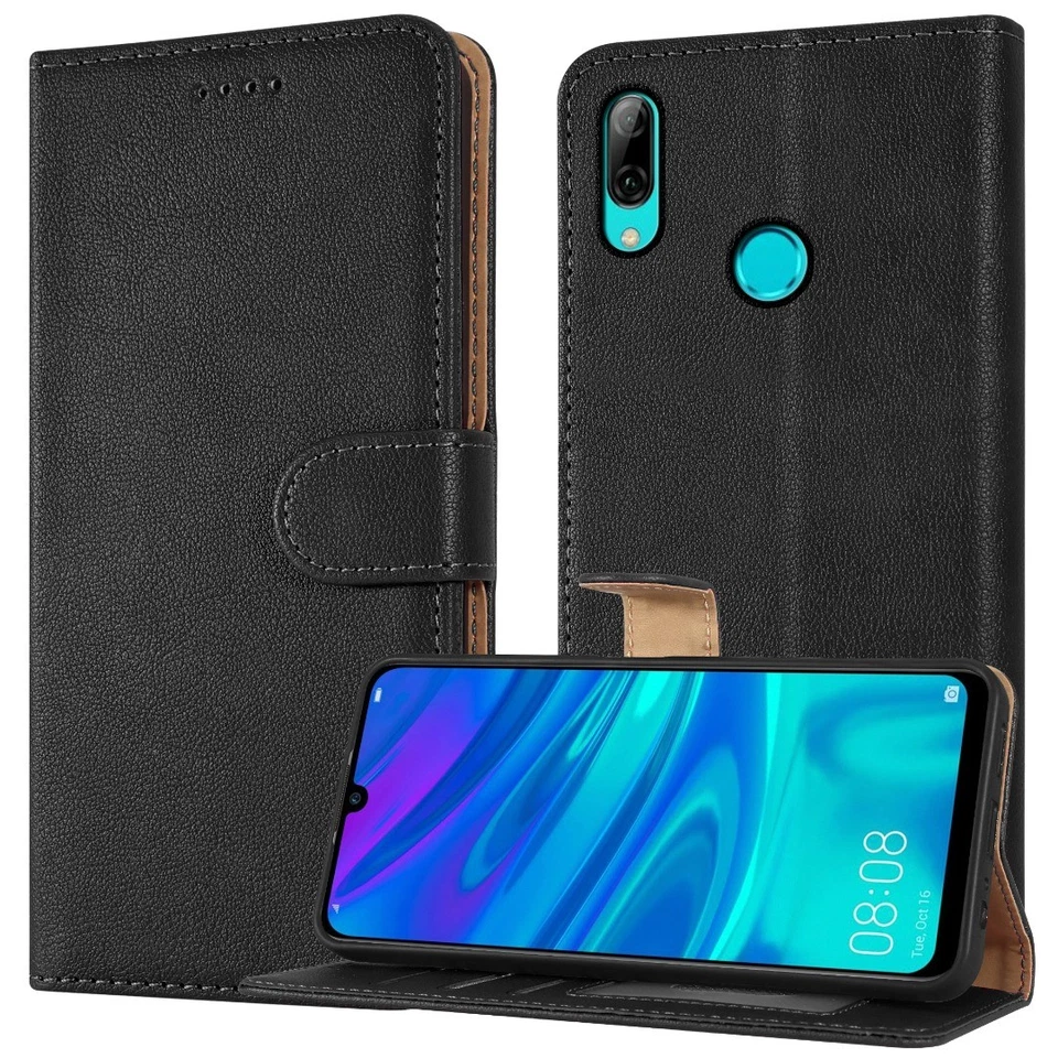Case For Huawei P Smart 2019 Leather Wallet Flip Stand RFID Blocking Phone Cover - Image 4 of 4