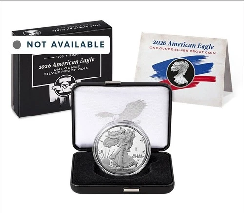2026 American Eagle One Ounce Silver Proof  Coin / 1776 - 2026!