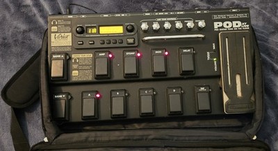 Line 6 POD XT Live Pro Guitar Tone On The Floor-Multi Effects Pedal + Carry Case
